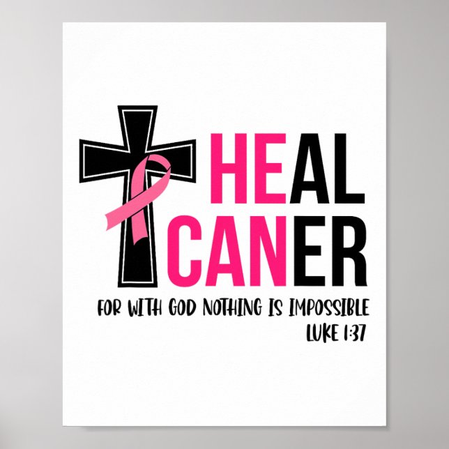 Han kan bota den kristna bröstcancern poster (Framsidan)