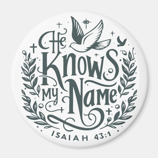 Han känner min namn magnet (Framsidan)