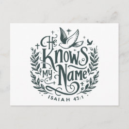 Han känner min namn vykort