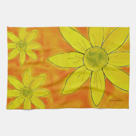 Han Kärlek Me Daisy - American MoJo Kitchen Towel Kökshandduk