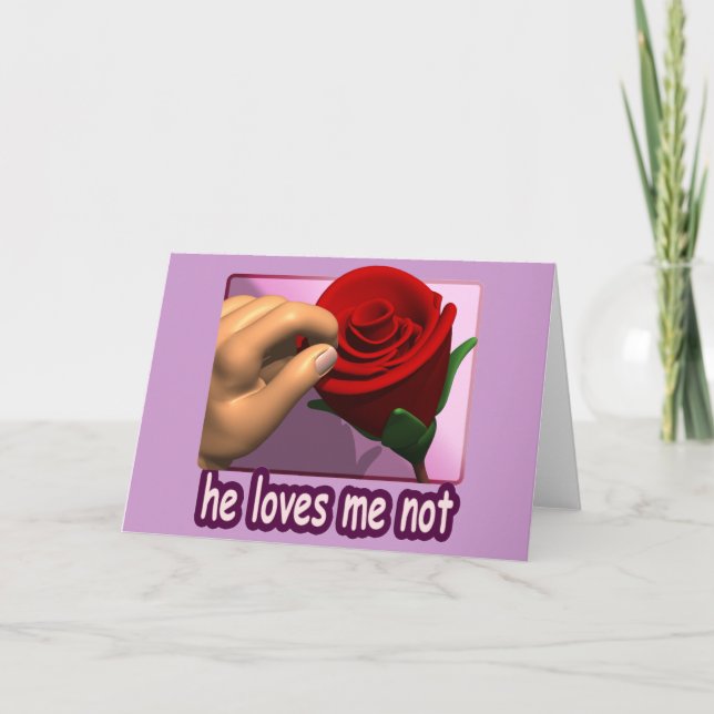 Han Kärlek mig inte Helgkort (Framsida)