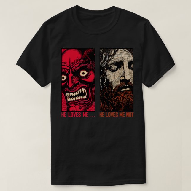 Han Kärlek mig Kärlek mig inte T Shirt (Design framsida)