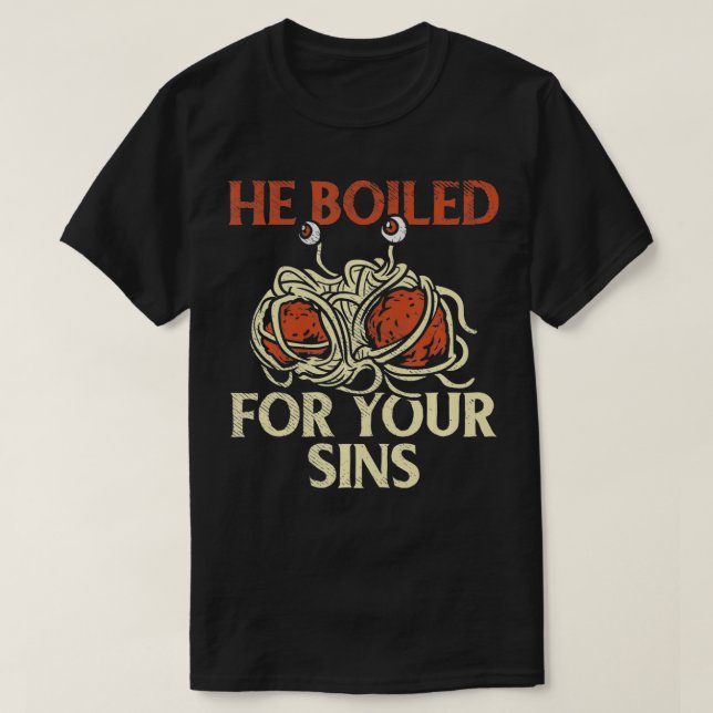Han kokade för dina sinnen, religiösa lärarpresent t shirt (Design framsida)