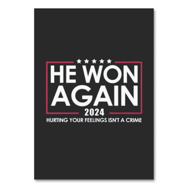 Han kom igen 2024 Trump Inaguration 2025 Bordsnummer (Framsidan)