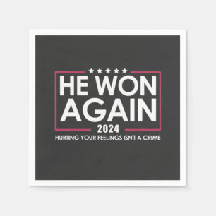 Han kom igen 2024 Trump Inaguration 2025 Pappersservett
