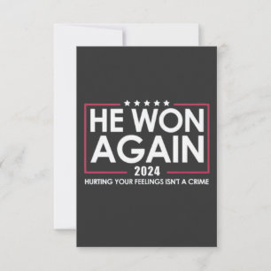 Han kom igen 2024 Trump Inaguration 2025 Tack Kort