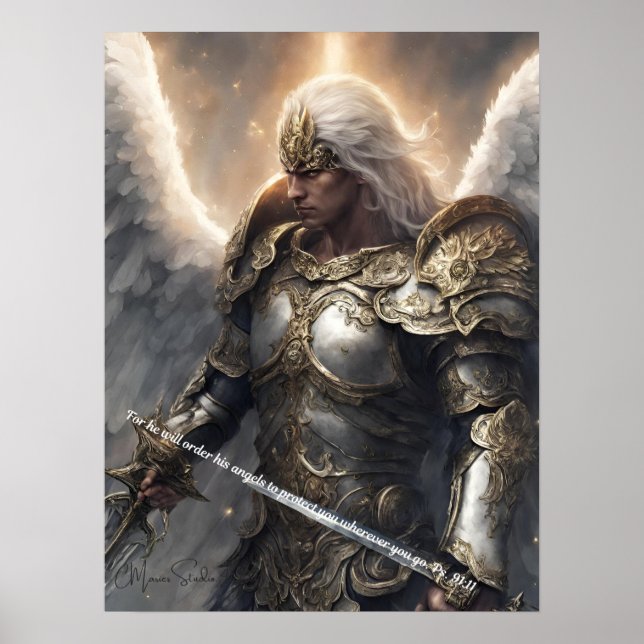 Han kommer att beordra Hans änglar att skydda dig. Poster (Framsidan)