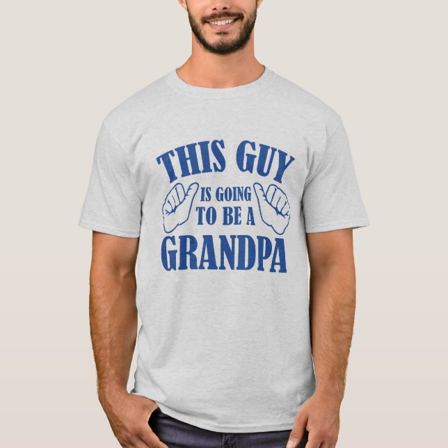 Han kommer att bli morfar. t shirt (Framsida)