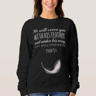 Han kommer att täcka dig med sina väktarfjädrar. t shirt