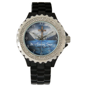 HAN KOMMER SNART Jesus i det sammanfallande vatten Armbandsur