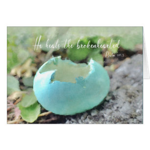 Han läker det brokenhjärna Parakaleo-sedelkortet OBS Kort