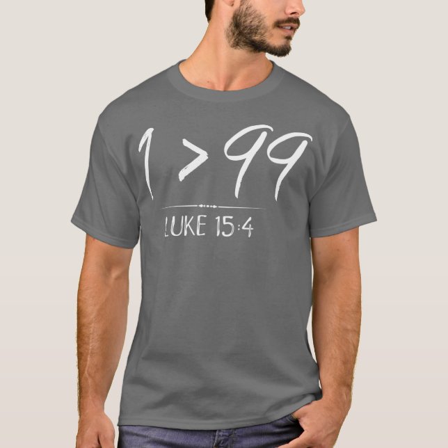 Han Lämnade 99 till Rädding åt mig Christian Luke  T Shirt (Framsida)