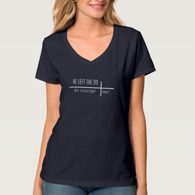 Han Lämnade 99 till Rädding mig T Shirt (Framsida)