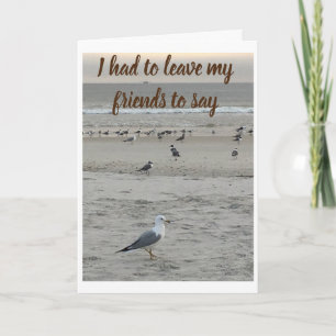 HAN LÄMNADE ALLA HANS VÄNNER SÄGA **GRATTIS PÅ FÖD KORT