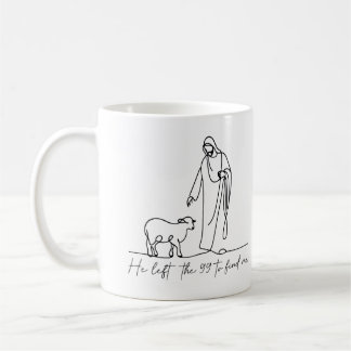 Han lämnade de 99 för att hitta mig Kristet gåva Kaffemugg