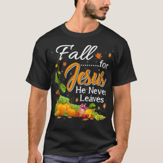 Han Lämnar aldrig Christian Älskare Gi T Shirt