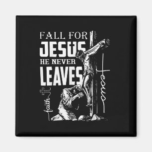 Han Lämnar aldrig Christian Thanksgiv. Magnet