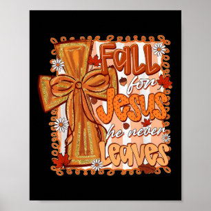 Han Lämnar aldrig Christian Thanksgiv. Poster