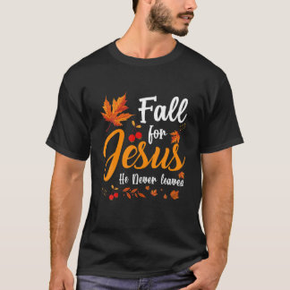 Han Lämnar aldrig hösten Costume Jesu T Shirt