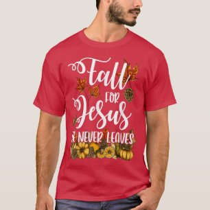 Han Lämnar aldrig kristen höst C T Shirt