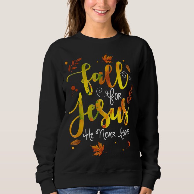 Han Lämnar aldrig kristendomen Jes T Shirt (Framsida)
