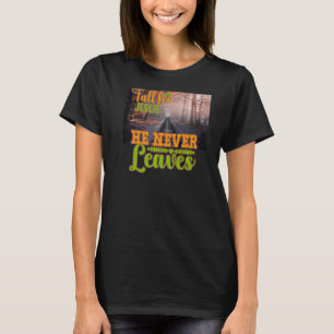 Han Lämnar aldrig kristendomen Jes T Shirt