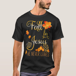 Han Lämnar aldrig kristendomen Jes T Shirt