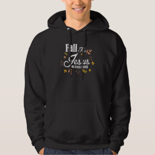 Han Lämnar aldrig kristet ID för hösten Hoodie