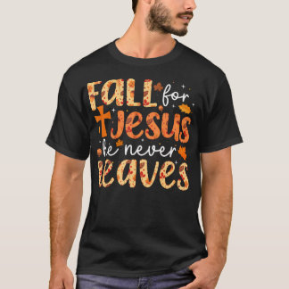 Han Lämnar aldrig Retro hösten tack T Shirt