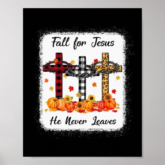 Han Lämnar aldrig Thanksgiving Pumpki. Poster (Framsidan)