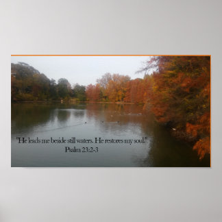 Han leder mig Beside Stil Vatten Poster
