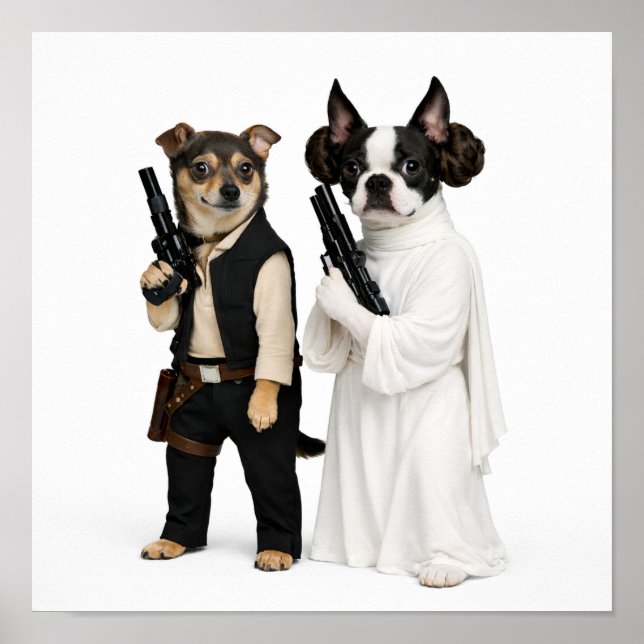 "Han & Leia" Poster (Framsidan)