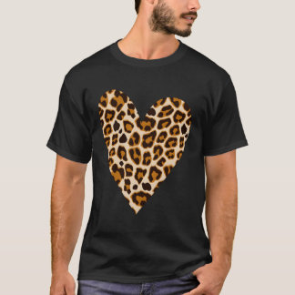 Han Leopard Mönster Top T Shirt