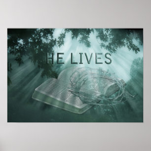 Han lever i Påsk och Poster