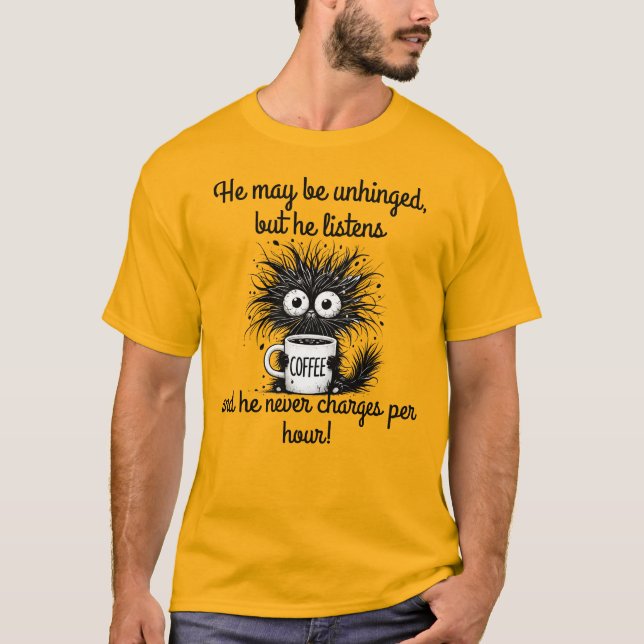 Han må vara orörd, men han lyssnar... och han lyss t shirt (Framsida)
