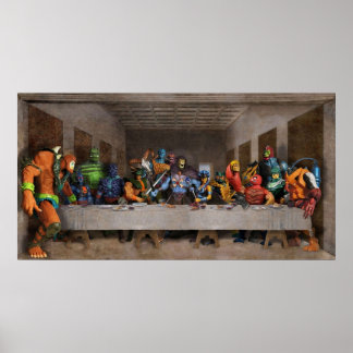 Han-man Villains Epic Last Supper Poster
