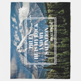 Han mitt kristna bergsfoto i Sten Fleecefilt