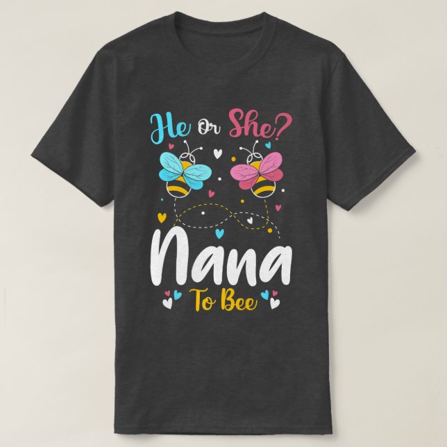 Han och hon Nana för att vara innehavare av Gender T Shirt (Design framsida)