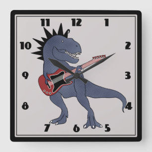 Han-Rex gitarrväggen tar tid på Fyrkantig Klocka