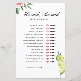 Han sa att hon sa att Margarita Möhippa Game