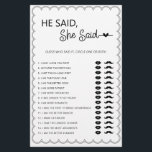 Han sa att hon sa att möhippa-spel flyger. flygblad<br><div class="desc">Designat att samordna med vår Scalloped Gräns Collection, så här söta minimalis sa han att hon sa att möhippan har en klassisk design med en unik twist - det skalopade gräns är ett slags spel och kommer säkerligen att tillföra detta spel en liten återkänsla. Om du vill fånga din gästs...</div>