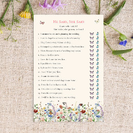 Han sa att hon sa: | Bohemian Wildblommor
