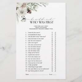 Han sa att hon sa Elegant Winter Möhippa Game