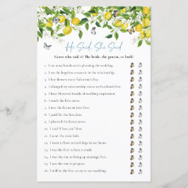 Han sa att hon sa: | Lemon Möhippa Game