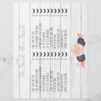 Han sa att hon sa marin Möhippa Game