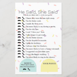 Han sa att hon sa Möhippa Game