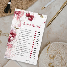 Han sa att hon sa Möhippa Game Cherry Bow