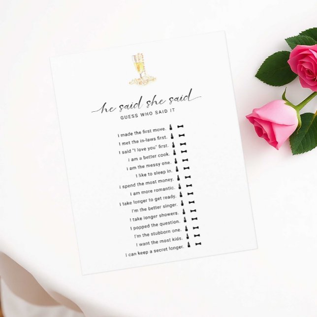 Han sa att hon sa Pearls Prosecco Möhippa (Skapare uppladdad)