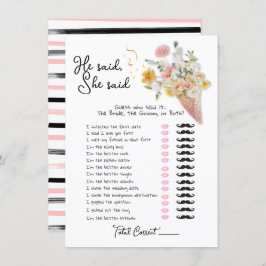 Han sa att hon sa "ScoopUp Möhippa match" Inbjudningar