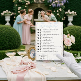 Han sa, hon sa Bröllopsdusch Blomsterlek Inbjudningar